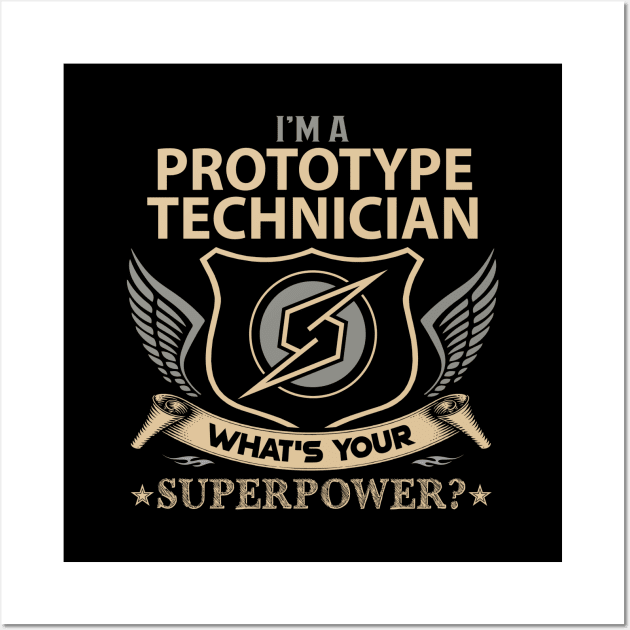 Prototype Technician T Shirt - Superpower Gift Item Tee Wall Art by Cosimiaart